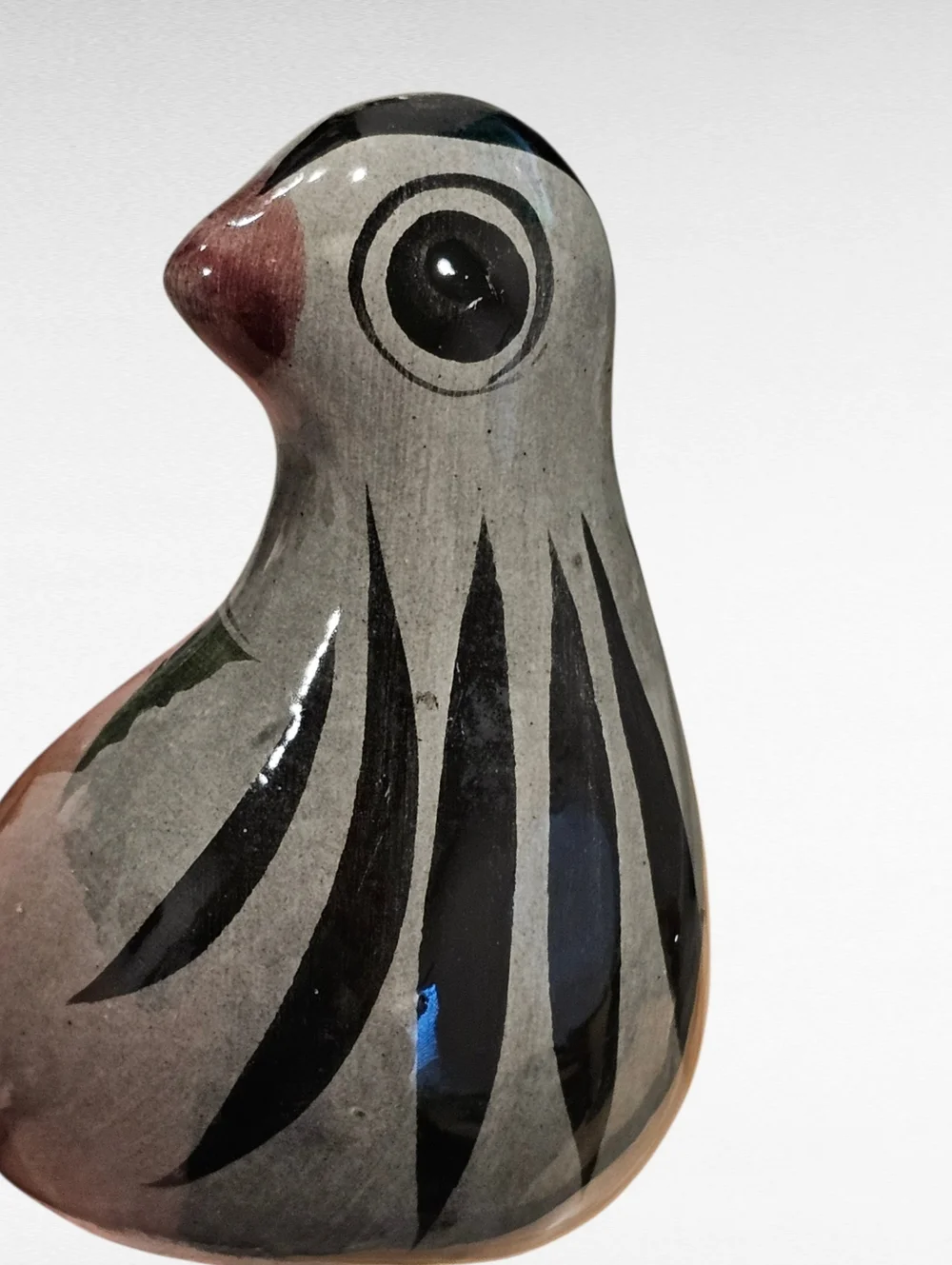 Vintage Tonala Mexican Folk Art Ceramic Bird